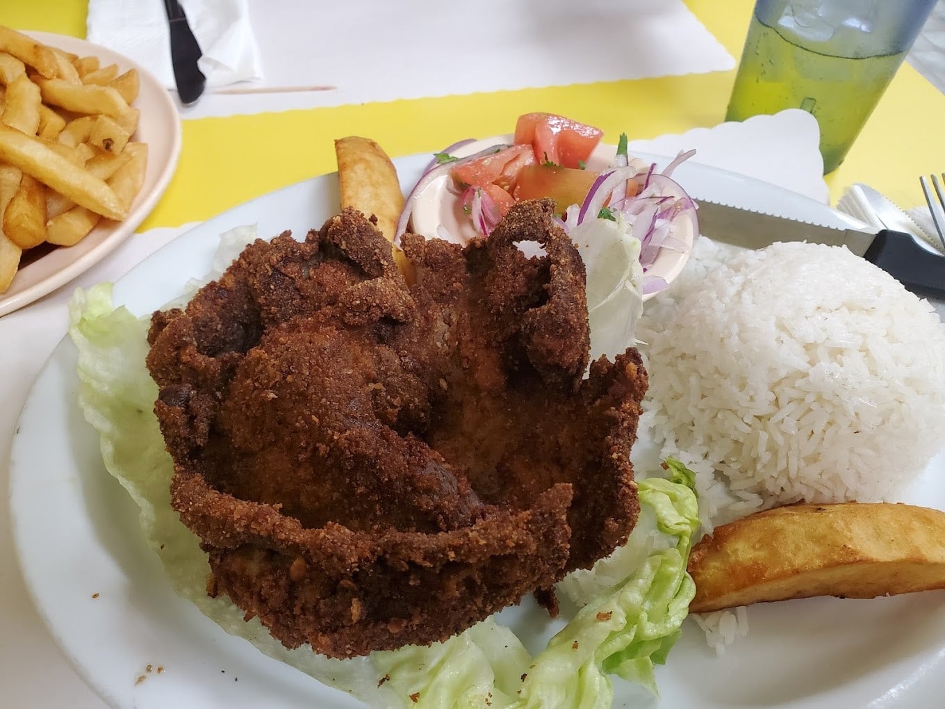 Delicious Peruvian cuisine at Pollos a la Brasa
